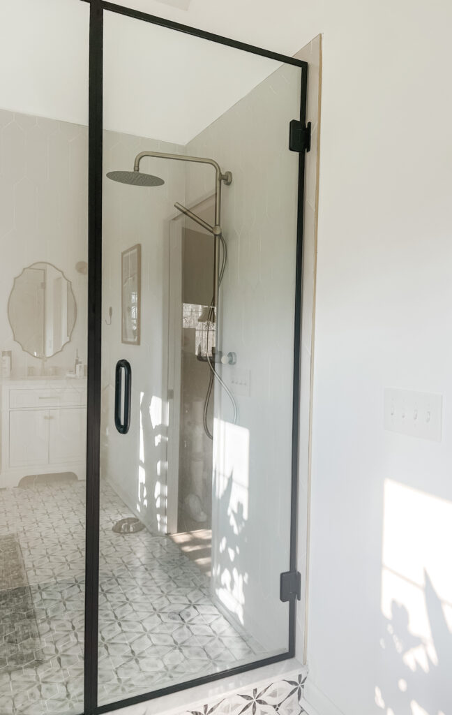 Black Framed Shower