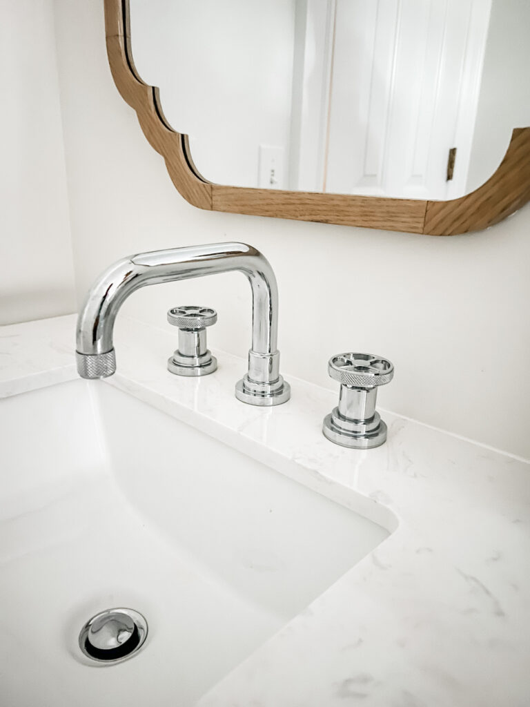 Chrome Faucet Wood Mirror